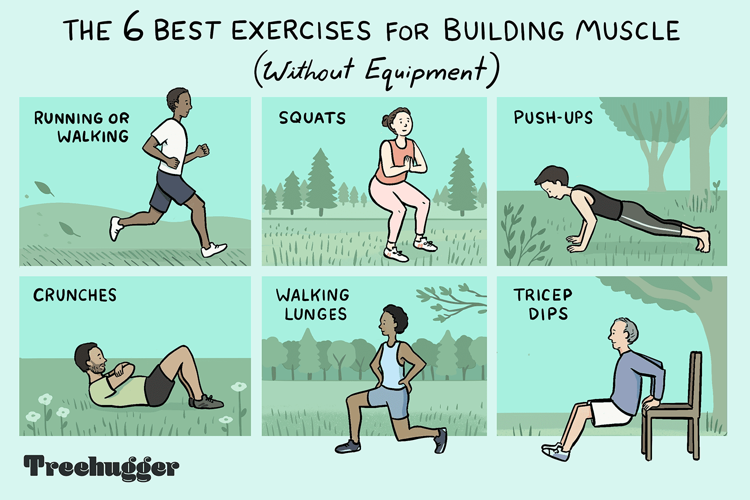 6 Exercises for Building Muscle Without Equipment