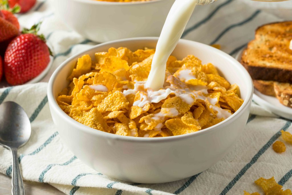 Are corn flakes with milk a healthy option for breakfast?